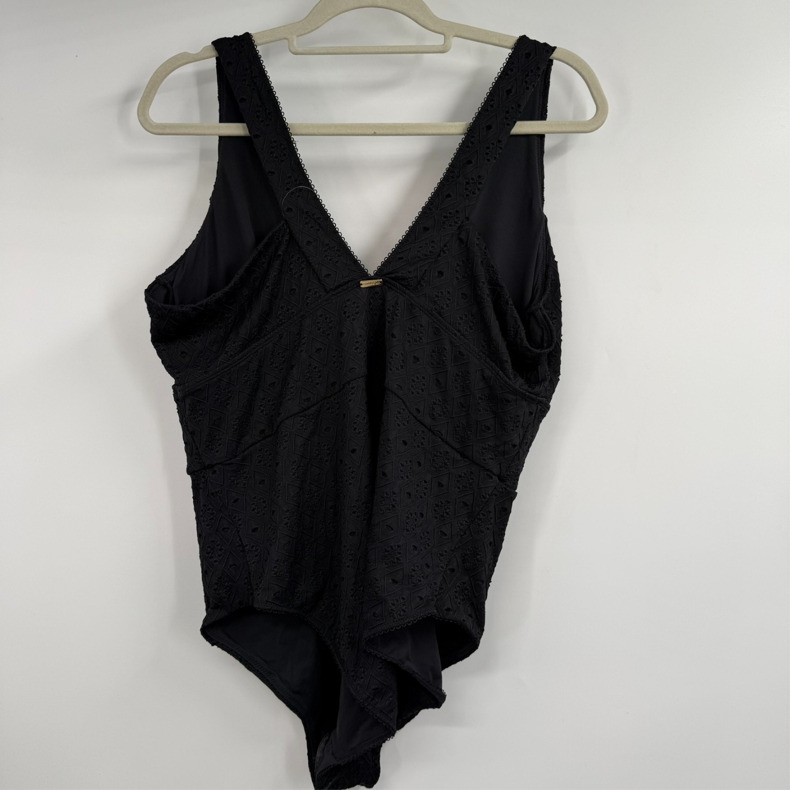 Nwt Adore Me One Piece Swimsuit Womens 3x Black V-Neck Lace Boho Sw-13147-Onp — image 6 of 8